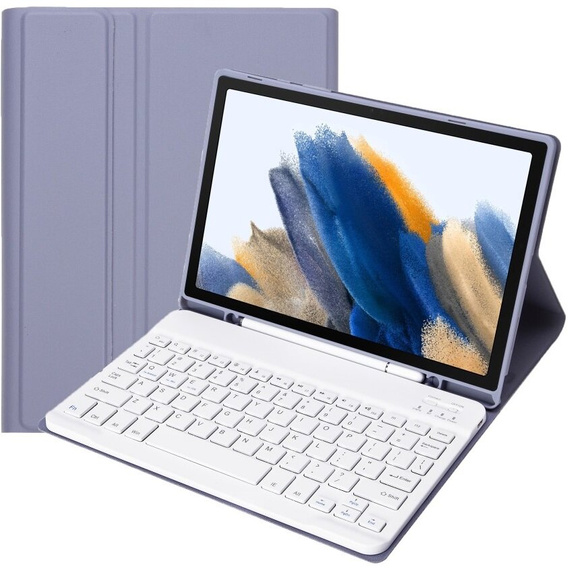 Case + keyboard Samsung Galaxy Tab A8 10.5 X200 / X205, purple