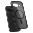 Spigen MagSafe Case for Google Pixel 9A, Ultra Hybrid, matt / black + 9H Tempered Glass