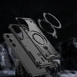 Case for Samsung Galaxy S24 FE, Military MagSafe, black