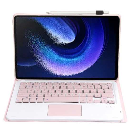 Case + keyboard Xiaomi Pad 6 / 6 Pro, Touchpad, pink