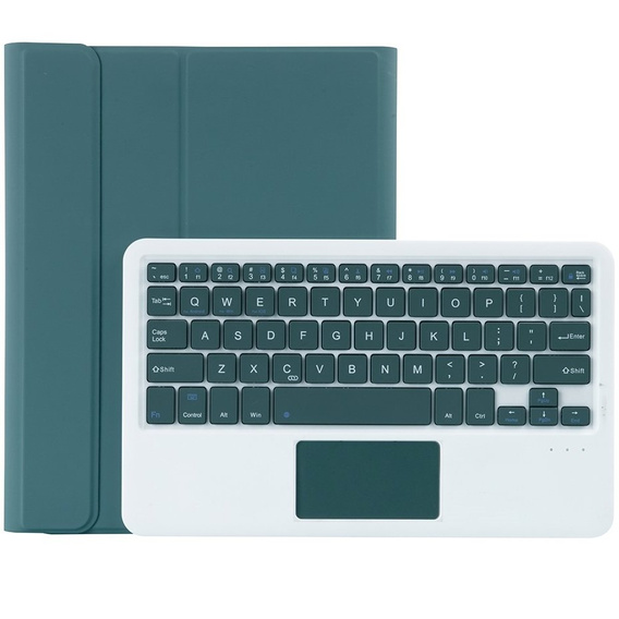 Case + keyboard Lenovo Tab P11 J606F / Tab P11 5G, TouchPad Keyboard, dark green