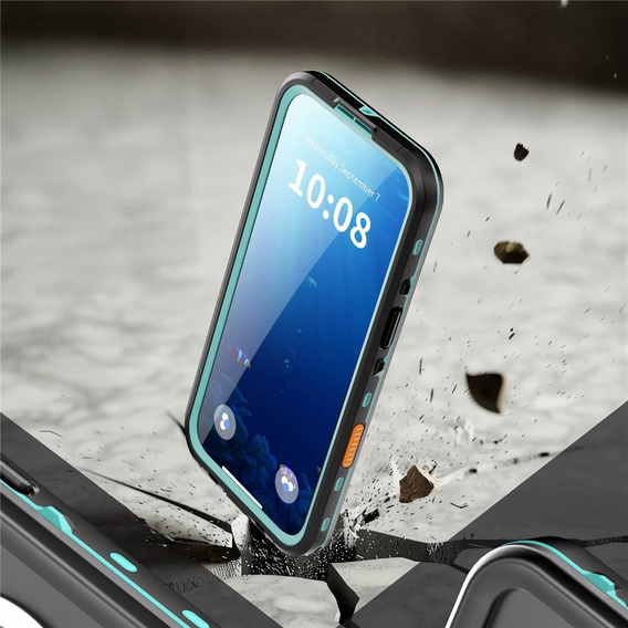 Case for iPhone Air, Waterproof IP68, SHELLBOX MagSafe, blue