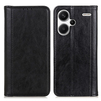 Case for Xiaomi Redmi Note 13 Pro+, Wallet Litchi Leather, black