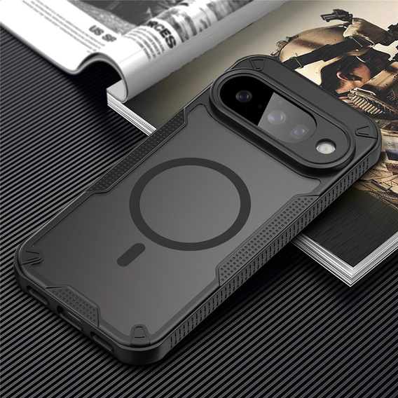 Armoured case for Google Pixel 10, for MagSafe, matt, black