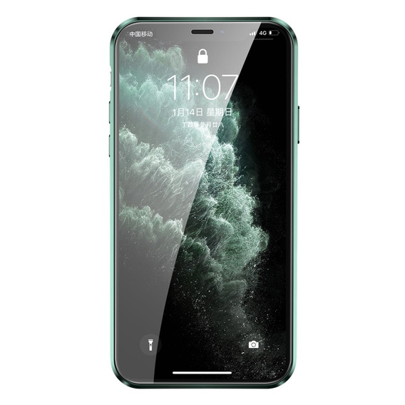 Case for iPhone 11 Pro, Magnetic Dual Glass, green