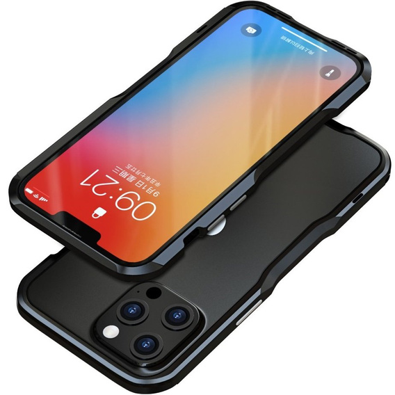 Case LUPHIE for iPhone 13 Pro, Armor Bumper, black