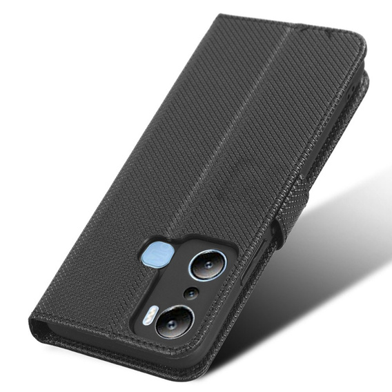 Flip case for Infinix Hot 20i, Wallet Smart Magnet Case, black