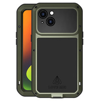 Love Mei Case for iPhone 14, armored with glass, green