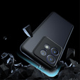 Case for Motorola Edge 50 Pro 5G, Fusion Hybrid, with camera protection, transparent / black