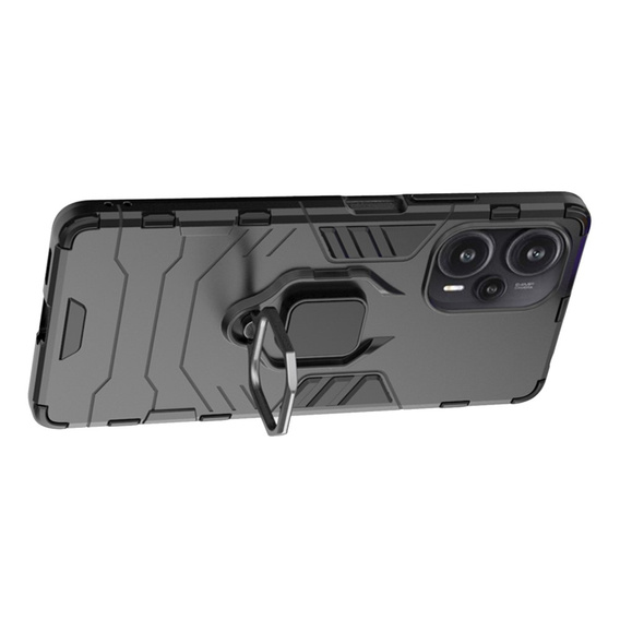 Case for Poco F5 5G, Kickstand Ring, black