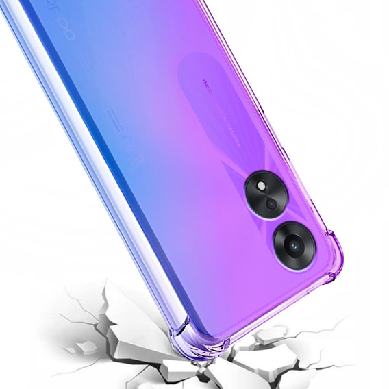 Case for Oppo A78 5G, Gradient Dropproof, Purple / blue