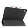 Case for iPad 10.9 2022 10 Gen, Smartcase with stylus space, black