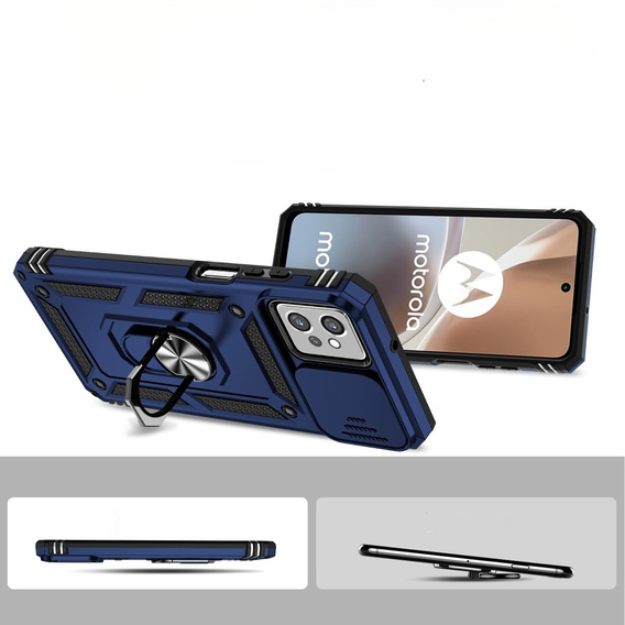 Case for Motorola Moto G32, CamShield Slide, blue