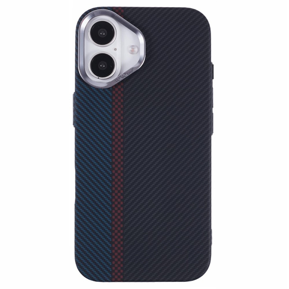 MagSafe's iPhone 16 Plus Case, Carbon Fiber, black / blue