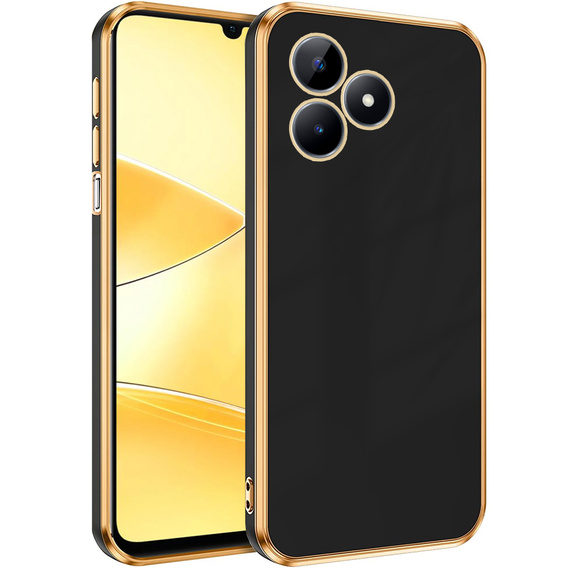 Case for Realme C51, Glamour CamShield, black