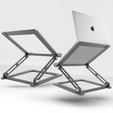 Aluminum laptop stand, ERBORD ProDesk Stand, gray