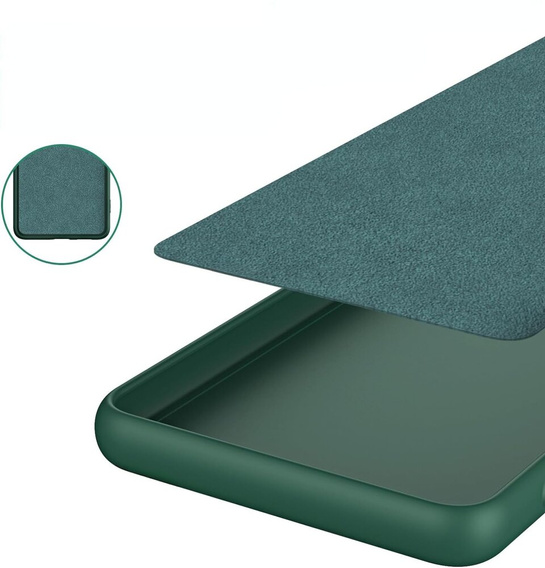 Case for Xiaomi Poco F6 Pro, Silicone Lite, dark green