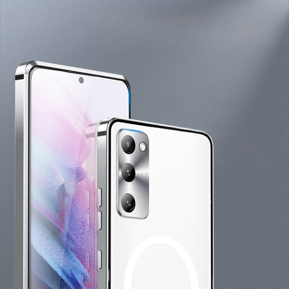 Camera Protection Case for Samsung Galaxy S20 FE, CamShield MagSafe, transparent / silver