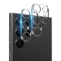 2x ERBORD tempered glass for camera to Samsung Galaxy S24 Ultra, transparent