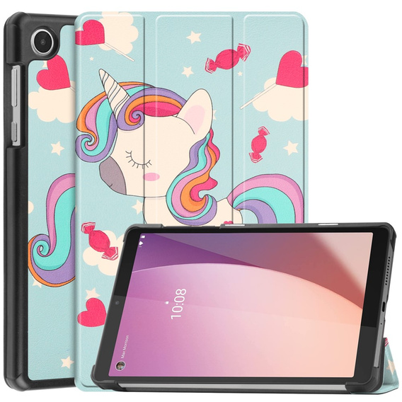 Case for Lenovo Tab M8 Gen 4 TB-300FU, Smartcase, unicorn