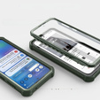 Armored case for Samsung Galaxy S23 FE, Dexnor Full Body (Two Frames), green