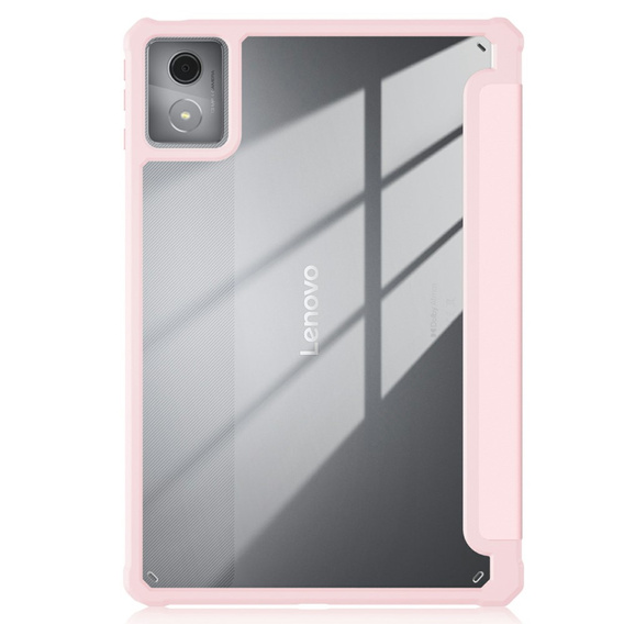Case for Lenovo Tab K11 Plus, Smartcase Hybrid, with stylus space, pink