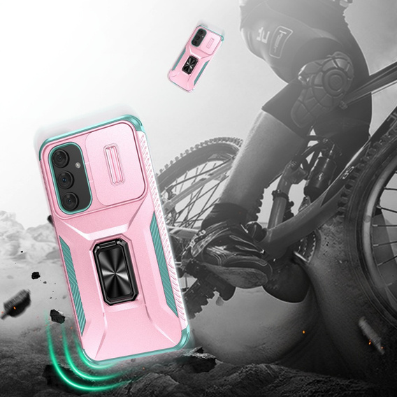 Armored case for Samsung Galaxy A54 5G, armored Slide Ring, pink