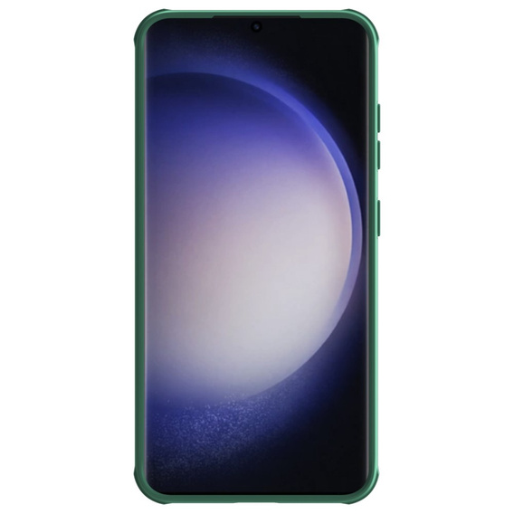 NILLKIN Case for Samsung Galaxy S24, Silicone CamShield Case for MagSafe, green
