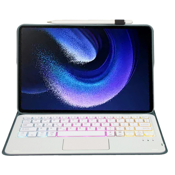 Case + keyboard Xiaomi Pad 6 / 6 Pro, with touchpad, green