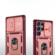 Case for Samsung Galaxy S23 Ultra, CamShield Slide, pink / red