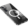 Case for Samsung Galaxy A25 5G, Fusion Hybrid Case, for MagSafe, transparent + 9H glass