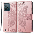 Flip case for Realme C31, Butterfly, pink