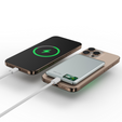 Blavec Power Bank 10000mAh BJ-03 Slim 13.5mm - Type C - 22.5W, MagSafe 3in1 - grey
