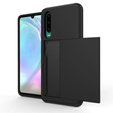Case for Huawei P30, Sliding Card Holder, black