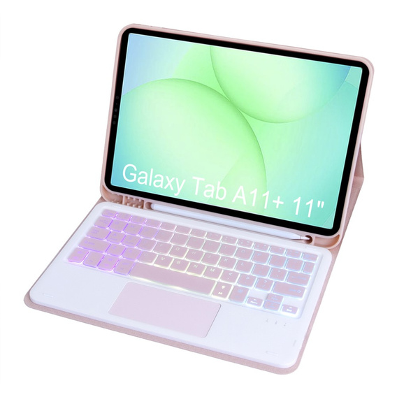 Case with backlit Bluetooth keyboard and touchpad for Samsung Galaxy Tab A11+