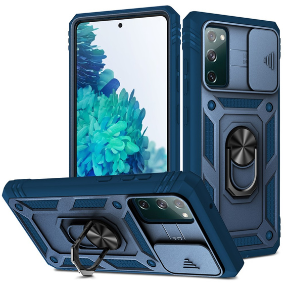 Case for Samsung Galaxy S20 FE, CamShield Slide, blue