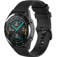 Silicone strap for Huawei Watch GT Runner / GT 3 46mm, Black