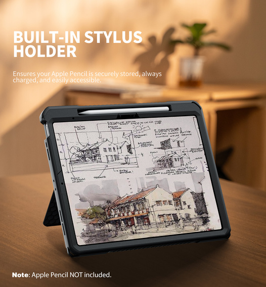 Dexnor 360° case with strap and stylus holder for iPad Air 13" 2025/2024 (7th/6th gen.)