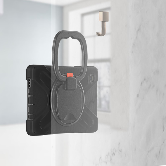 Children's case for Samsung Galaxy Tab A7 Lite, armored with strap, blue