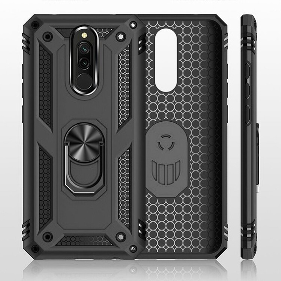 Armor Case for Xiaomi Redmi 8 / 8A, Nox Case Ring, black