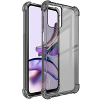 IMAK case for Motorola Moto G53 5G, Dropproof, transparent / black