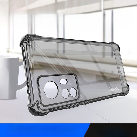 IMAK case for Xiaomi 12T, Dropproof, transparent / black