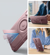 Armored case for Samsung Galaxy S25+ Plus, Dexnor CamProtect MagSafe, pink (Two frames)
