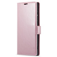 Flip case for Samsung Galaxy S23 Ultra, ERBORD Waxy Wallet, pink