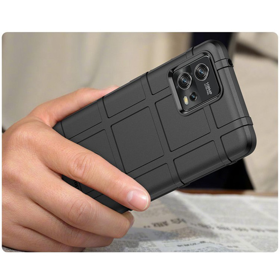 Case for Motorola Moto G72 4G, Rugged Shield, black
