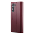 CASEME flip case for Samsung Galaxy Z Fold6 5G, Litchi Wallet, red
