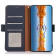 KHAZNEH RFID case for Samsung Galaxy S24 Ultra, Litchi Texture, blue