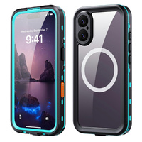 Case for iPhone 17, Waterproof IP68, SHELLBOX MagSafe, blue