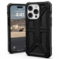 Case Urban Armor Gear for iPhone 14 Pro, Monarch, carbon black