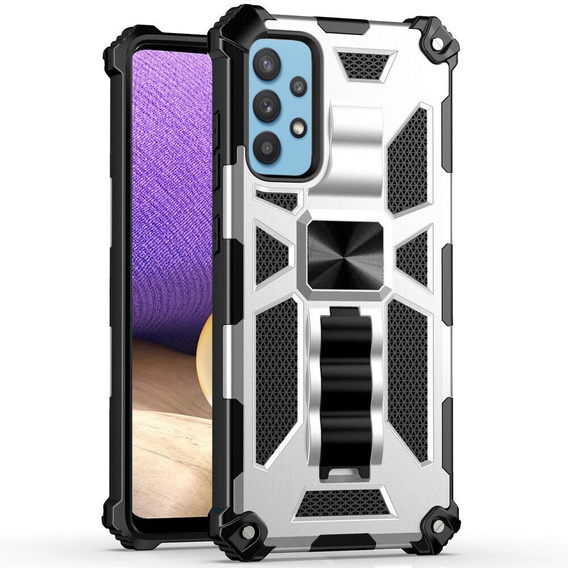 Case for Samsung Galaxy A32 5G, Armor Kickstand, silver